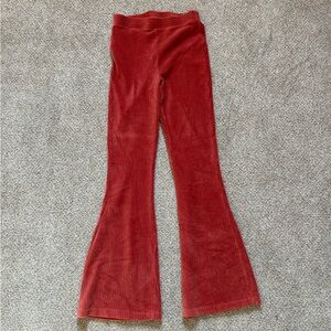 aerie orange corduroy pants